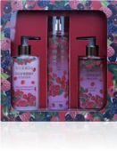Nurxos 9888 Raspberry Ahududu Hediyelik Kutulu 3'lü Set Vücut Spreyi & Losyon & Duş Jeli - 1