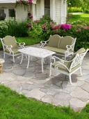 Bodrum Model Plastik Ferforje Görünümlü Oturma Grubu Bahçe, Balkon Takımı - 2