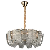 Apliqa Loya 60'lik Gold Kristal Taşlı Oturma Odası, Salon Sarkıt Avize thumbnail 3