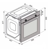 Uğur UAF 6011D BCPET Fry Art Beyaz Ankastre Fırın - 2