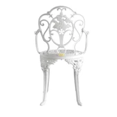 Ferforje Görünümlü Plastik Isparta Tek Sandalye, Bahçe, Balkon Ve Dış Mekanda Kullanılabilir Sandalye - 6