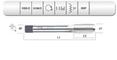 EVAR  HSS-E DIN 5156/C  MAK.KLVZ.G 1/2"X14 - 1