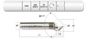 EVAR  HSS DIN 335/C    HAVŞA FREZE 20.5 MM-90º - 1