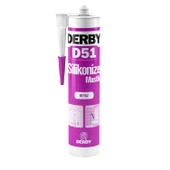Derby D51 Genel Amaçlı Silikonize Akrilik Mastik Beyaz 500 gr - 1