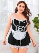 Nightlight 3500 Gecelik Büyük Beden Hizmetçi Kostümü - 1