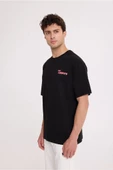 Black CHAOS HALF-RELAX TEE - 1