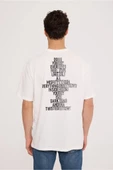 White MISFIT HALF-RELAX TEE - 3