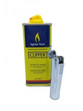 TİTUMARKET CLİPPER FULL METAL  BENZİNLİ ÇAKMAK -  CLİPPER 133 ML TENEKE BENZİN HEDİYELİ - 1