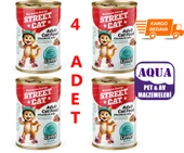 Street Cat Chunks Jelly Kuzu Etli Kedi Konserve 400 Gr.x4 Adet Kuzu Etli Kedi Konserve Kuzulu Yaş Mama 400 Gram - 1