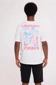 White CHAOS HALF-RELAX TEE thumbnail 2