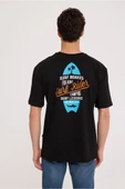 Black SURF HALF-RELAX TEE - 1