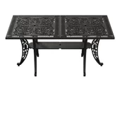 Ferforje görünümlü Istanbul Dikdörtgen Masa Balkon, Bahçe Masası - 1