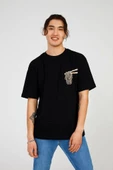 Black NOODLE RELAX TEE - 1