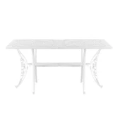 Ferforje görünümlü Istanbul Dikdörtgen Masa Balkon, Bahçe Masası - 4