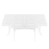 Ferforje görünümlü Istanbul Dikdörtgen Masa Balkon, Bahçe Masası - 6