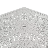 Ferforje görünümlü Istanbul Kare Masa Balkon, Bahçe Masası - 5