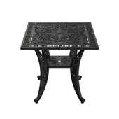 Ferforje görünümlü Istanbul Kare Masa Balkon, Bahçe Masası - 1