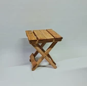 Ahşap Katlanır Tabure 1 Adet 30 cm x 36 xm - 5