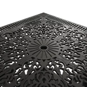 Ferforje görünümlü Istanbul Kare Masa Balkon, Bahçe Masası - 6