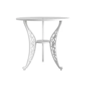 Ferforje görünümlü Istanbul Yuvarlak Masa Ø75 Balkon, Bahçe Masası - 4