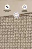Evlen Home Collection Kadife Stacy Yatak Örtüsü Seti Çift Kişilik Elyaf Dolgulu Yumuşak 3 Parça - 3