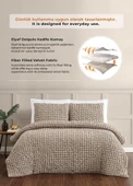Evlen Home Collection Kadife Stacy Yatak Örtüsü Seti Çift Kişilik Elyaf Dolgulu Yumuşak 3 Parça - 2