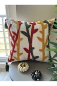 NİVEMESHOME DEKORATİF NAKIŞLI KIRLENT KILIFI 45X45 - 1
