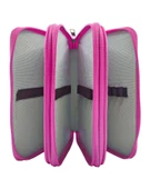 XL Jumbo Model Unicorn Bahar Kalem Kutusu Organizer Kalemkutu 3 Bölmeli Kalemlik Pembe thumbnail 5