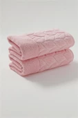 NİVEMESHOME 249 HAZAL PEMBE JAKARLI HAVLU NURPAK - 4