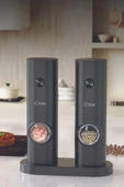 Kiwi Pilli Işıklı Otomatik Tuz Karabiber Değirmeni Otomatik Baharat Öğütücü 2 li Paket KSPG-4850 thumbnail 4