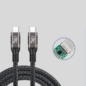 Redclick QG01 Type-C to Type-C USB4 PD Data Şarj Kablosu 240W 40Gbps 8K@60Hz 0.2 Metre - 8