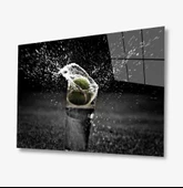 Sıçrama Dekoratif ve Modern Cam Tablo - 1