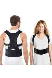 Manyetik Dik Durmak Için Ortopedik Kamburluk Önleyici Dik Duruş Bel Sırt Omuz Korsesi thumbnail 1
