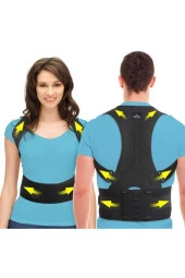Manyetik Dik Durmak Için Ortopedik Kamburluk Önleyici Dik Duruş Bel Sırt Omuz Korsesi thumbnail 4