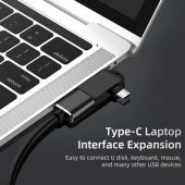 Type-C Micro Usb 2in1 USB 3.0 Dişi Mouse Flash OTG Adaptör - 5