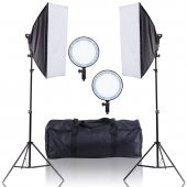 Deyatech 5500K LED Işık Softbox 50x70 Kit sürekli ışık video ışık - 3