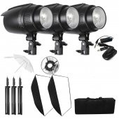 Deyatech Stüdyo Paraflaşh 3lü Set 400w Stüdyo Flaşh Kit Softbox - 2