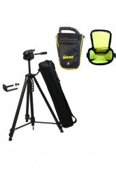 Nikon D3100 Fotoğraf Makinesi İçin 147cm Tripod + Set Çanta - 1