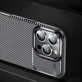 iPhone 16 Pro Kılıf Negro Karbon Tasarım Silikon Kılıf thumbnail 12