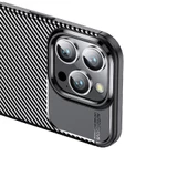 iPhone 16 Pro Kılıf Negro Karbon Tasarım Silikon Kılıf thumbnail 5