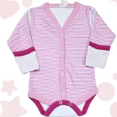 Önden Çıtçıtlı Kız Bebek Çıtçıtlı Body Zıbın - 2
