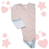 Önden Çıtçıtlı Kız Bebek Çıtçıtlı Body Zıbın - 7