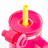 Tantitoni  Pipetli Paslanmaz Çelik Termos Bardak 1lt Pembe - 3