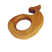 Diş Kaşıyıcı Balina Doğal Ahşap - 4