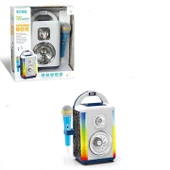 MİKROFONLU BLUETOOTLU KAREOKE SETİ IŞIKLI ÇOK FONKSİYONLU - 6