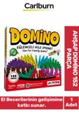 El Becerileri Dikkat Geliştiren Öğretici Eğitici 9 Renkli Ahşap Domino 152 Parça Oyun - 1