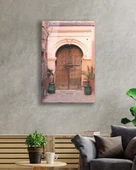 Yuvarlak Kapı Dikey Dekoratif ve Modern Cam Tablo thumbnail 1