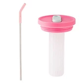 Tantitoni Pipetli Paslanmaz Çelik Termos Bardak 1.2lt Pembe - 3