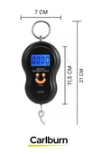 Premium Lcd Ekran Seyahat Bavul Ağırlık Tartı Dijital Çok Amaçlı Taşınabilir Bagaj Tartısı Max 50 Kg - 2