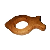 Diş Kaşıyıcı Balık Doğal Ahşap - 5